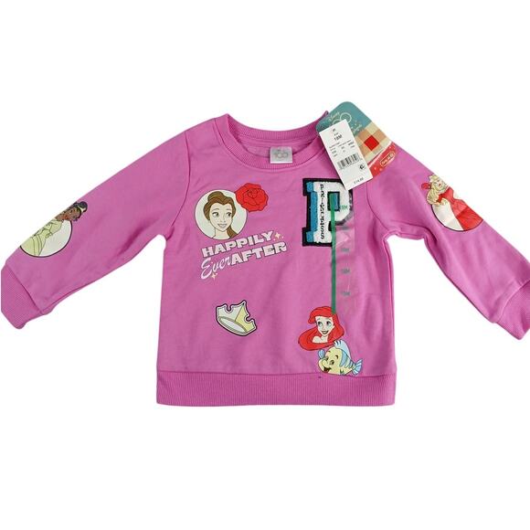 Disney Baby Other - Disney Baby Princess Sweatshirt Girl Toddler 18 months Belle Ariel Tiana NWT